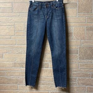 Lucky Brand Skinny pin tuck denim jeans